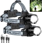 2PACK Rechargeable, 99000 Lm Super Bright Led With 3 Modes,. Fixed Price $57.99.