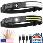Beccason 2-PACK Led Headlamp Rechargeable 230 Cob Super Bright Headlight. Fixed Price $27.11.