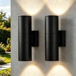 Letry Pack Led Outdoor Wall Sconce Waterproof 12IN Up&down Cylinder Lamp. Fixed Price $61.15.