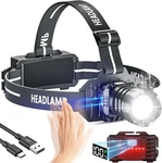 Led Rechargeable Headlamp, 150000LM Super Bright With 9 Modes & IPX6. Fixed Price $41.27.