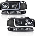Led Drl Headlights Assembly, Compatible With 1999-2007 Gmc Sierra 1500/2001-2007. Fixed Price $155.00.
