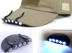 Bright 5 Led Clip On Hat Cap Headlamp Flashlight. Fixed Price $7.99.