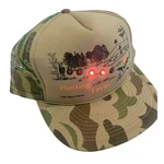 Vintage Led Light Camo Hunting Cap 1991 Sports Time Snap Back Retro Trucker Hat. Fixed Price $37.95.