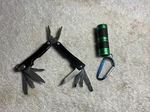 2 Keychain Lux Pro Led Flashlight 40 Lumens-& Leatherman Style 10 Tool. Fixed Price $19.95.