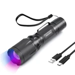 Metii 365NM/395NM Rechargeable Blacklight Flashlight, Dual-mode For Uv. Fixed Price $35.94.
