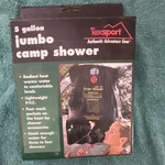 Texsport 5 Gallon Jumbo Camp Shower Solar Portable Pvc Black Four Mesh Pockets. Fixed Price $30.00.