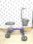 Kneerover Deluxe Steerable Cycle Walker Scooter Crutch - Blue. Fixed Price $135.99.