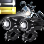 2X Led Motorcycle Spot Lights Auxiliary Headlight Driving Fog Lamp Yellow White. Fixed Price $19.99.