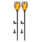 I-shunfa 96 Led Outdoor Waterproof Solar Torch Lights With 3 Modes Flicker. Fixed Price $44.69.