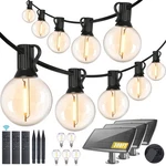 300FT Solar String Lights Outdoor Waterproof With REMOTE,G40 Powered St.... Fixed Price $181.78.