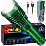 Rechargeable Flashlights 5000.000 High Lumens, Super Bright Led Green. Fixed Price $70.44.