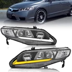 Mostplus Headlight Assembly Compatible With Honda Civic 2006-2011 Front Lamp .... Fixed Price $322.00.