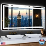 Infiniglass 48X24 Led Bathroom Mirror Anti-fog Stepless Dimmable Lights 3 Color. Fixed Price $191.95.