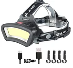 Darkbeam Hard Hat Headlamp Cob Led Floodlight W/ Red Usb Black 2000 Lumen. Fixed Price $28.99.