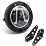 Motorcycle Assembly Led 7 Inch Round Front With Bracket .... Fixed Price $73.81.