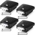 4 Pcs Led Clip On Cap Lights Usb Rechargeable Flashlight Adjustable .... Fixed Price $23.88.