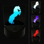 Horse Rearing Hind Legs Solid 3D Illusion Led Night Light Sign Lamp. Fixed Price $19.99.