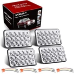 4PCS 4X6 Led W/ H4 Socket, 4651 Peterbilt Headlights.... Fixed Price $164.04.