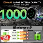 Kpep Men's Smart Watch 2 Straps 1000MAH Battery Flashlight. Fixed Price $68.99.