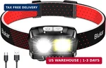 Blukar Led Headlamp RECHARGEABLE,2000L High Lumen Super Bright Dimmable Headligh. Fixed Price $17.47.