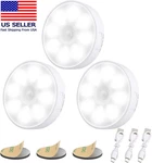 Upgraded Motion Sensor Light, 8 Leds, 3 Pack Rechargeable, 120 Detection, Mode. Fixed Price $43.16.
