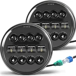 Led 7 Inch Round Headlights For Wrangler Hi/lo Beam, Plug-and-play, Dot Sae.... Fixed Price $64.50.