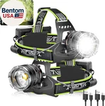 Rechargeable Headlamp 2 Pack, Super Bright For Adults, Motion Sensor. Fixed Price $75.71.