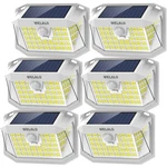 Welalo Solar Motion Lights Outdoor, 3 MODES/6 PACK/188 Led Pack, White. Fixed Price $56.17.