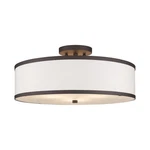Livex Lighting 62629 Park Ridge 3 18"W Semi Flush Drum - Bronze. Fixed Price $265.96.