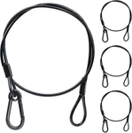 4PACK Black Chain Hanging Safety Cables With Hook Truss Clamps For Lights, Stain. Fixed Price $22.04.