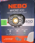 Nebo Mycro 400 Rechargeable Led Headlamp, Lumens, Water Resistant, Black. Fixed Price $23.42.