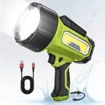 Forto 200000 Lumens Rechargeable Handheld Spotlight Flashlight IPX7 Waterproof. Fixed Price $91.94.