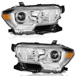 Pair Headlights For 2016-2022 Toyota Tacoma Headlamps W/o Led Drl Bulbs. Fixed Price $93.55.