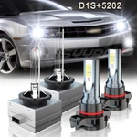 Xenon Hid Headlight High Low Beam + Led Fog Bulbs For Gmc Acadia 2007-2012. Fixed Price $32.49.