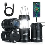 Wsky Solar Camping Lantern 4-PACK Rechargeable Led Lights, Magnetic Base & .... Fixed Price $60.31.