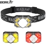 Boruit Cob Led Motion Sensor Headlamp Rechargeable Torch Headlight Flashlight. Fixed Price $15.99.