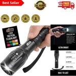 Gorilla Grip Tactical Led Flashlight - 750FT, 345 Lumens, Modes, Waterproof. Fixed Price $15.99.