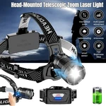 High Power Led Laser Headlamp Rechargeable Headlight Camping Torch Us. Fixed Price $21.98.