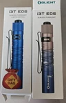 Olight 2 Piece Bundle - I3T Eos Mountain Sky + Blue Led Flashlights. Fixed Price $119.99.