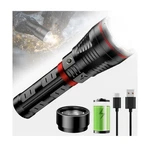 Skyfire 1209 Xl Rechargeable Flashlight- Open Box, Ignition Lens, Carry Strap. Fixed Price $100.00.