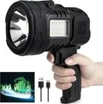 Rechargeable Spotlight Flashlight, 90,000 Lumens Super Bright Black. Fixed Price $36.74.