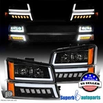 For 2003-2007 Chevy Silverado Avalanche Led Drl Projector Headlights+bumper Lamp. Fixed Price $279.98.