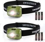 Swiss+tech 2PC Headlamp Flashlight Set Red Blinking Modes 3AAA Batteries. Fixed Price $19.99.