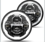 Hwstar Pair New 1000% Bright Anti-glare 7 Inch Halo Led Headlights Round.... Fixed Price $99.99.
