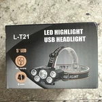 Led Usb Headlight With Headstrap Rechargable Recharge Cable. Fixed Price $15.99.