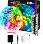 Led Lights 100FT, Rgb Color Changing Strips With 44 Keys Remote Contro. Fixed Price $25.06.