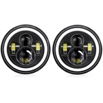 Shkalacar 7INCH Led H4 140W Angel Eyes Round Headlights Modes 140.... Fixed Price $58.70.