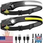 2PCS Rechargeable 230 Wide Beam Headlamp Led With Motion Sensor. Fixed Price $28.26.