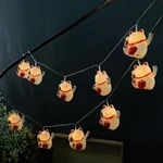 10 Pcs Led 5.4FT Cat String Lights Battery Operated Lucky Kitten Fairy Decor. Fixed Price $38.32.