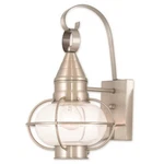 Livex Lighting Newburyport Wall Lantern, Brushed Nickel 26901-91. Fixed Price $349.96.